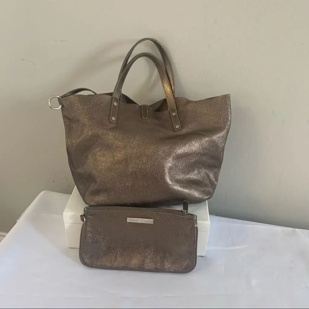 Tiffany & Co. Reversible Pewter Suede/Leather - Picture 8 of 12
